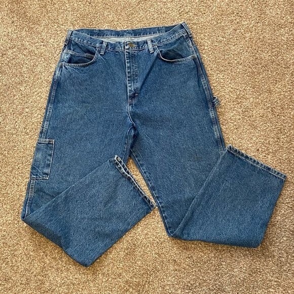 Bulwark FR Flame Resistant Work Carpenter Denim Cotton Mens Jeans Size 38/34 - Picture 2 of 9